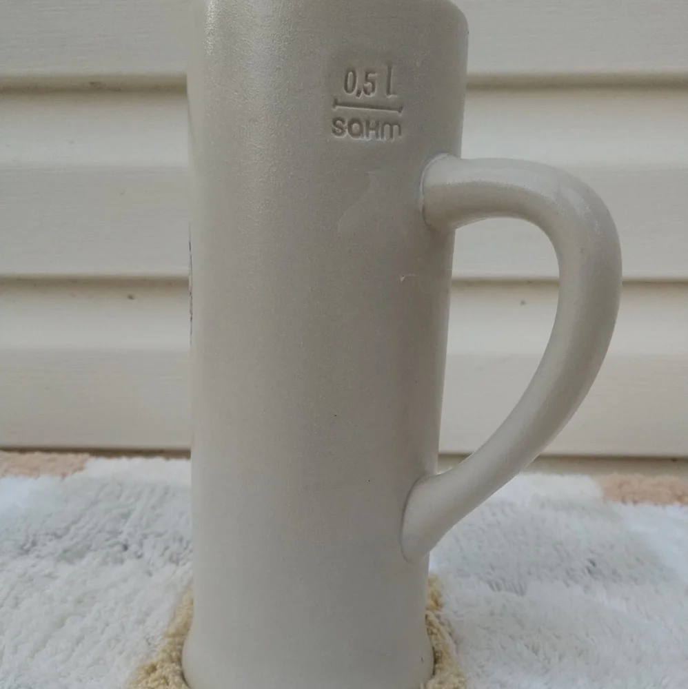 Vintage Large German Stein 0.5 L SOHM Sandstone Salt 7 1/2